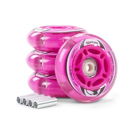 SFR Skates Light Up Wheels, Unisex Adult, unisex_adult, SFR501_72 mm_Rosa, pink, 72 mm
