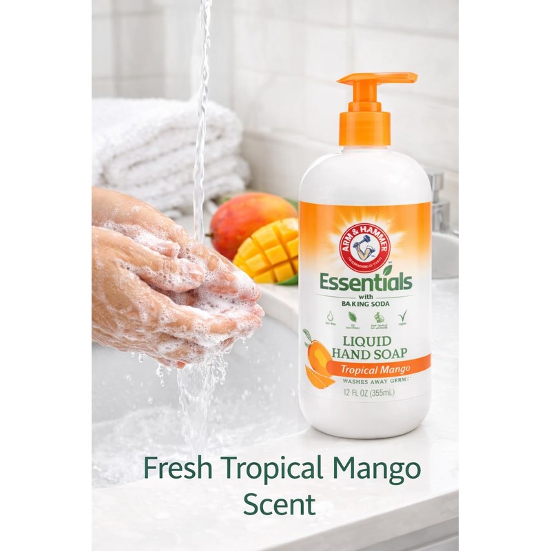 Arm & Hammer Essentials with Gentle Baking Soda, Liquid Hand
