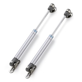 Ravinte Hardware 4 PCS Gas Struts for Cabinet 10 Inch Gas Strut Lift Supports Hinges for Lid Stay Kitchen Cabinet Silver Gas Shocks Lift Support 100N/22.5 LB Soft Open Doors Lift Gas Struts