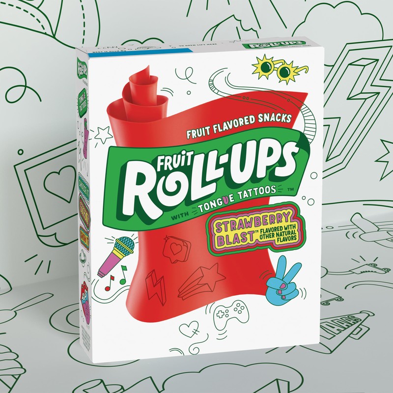 Fruit Roll-Ups Fruit Flavored Snacks, Strawberry Blast, 10 Ct, 5
