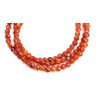 Kathy Bankston Handmade Carnelian Bracelet 7.5" L, Red Gemstone Bead