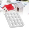 1:12 Dollhouse 16 Grid Display Shelf Miniature Wooden Storage Rack