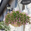 3PCS 14 Inch Round Hanging Basket Liners Fabric Hanging Plant
