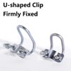 4Pcs Cross-Connector Vertical Pipe Clip Crossover Clamps Tube Buckle Steel