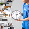 HITO 10 Inch Silent Wall Clock Battery Operated Non Ticking