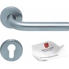 Beschläge Hamburg SBL 1100 Door Handles with Profile Cylinder Rosettes