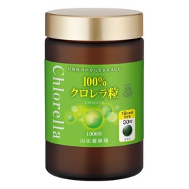 山田養蜂場 100％クロレラ粒 1000粒 ビン入 [ クロレラ ]