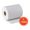 Toalla Para Secar Manos, 6 Rollos Color Blanco
