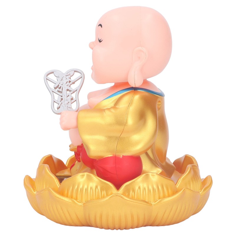 Nodding Smiling Buddha Maitreya Automatic Laughing Car Dashboard Solar Buddha