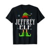 Jeffrey Elf Xmas Funny Men's Family Matching Christmas T-Shirt