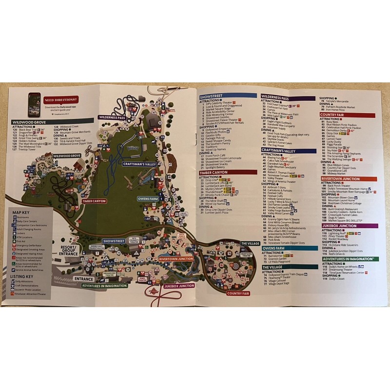 Dollywood map 2022 (Easter)