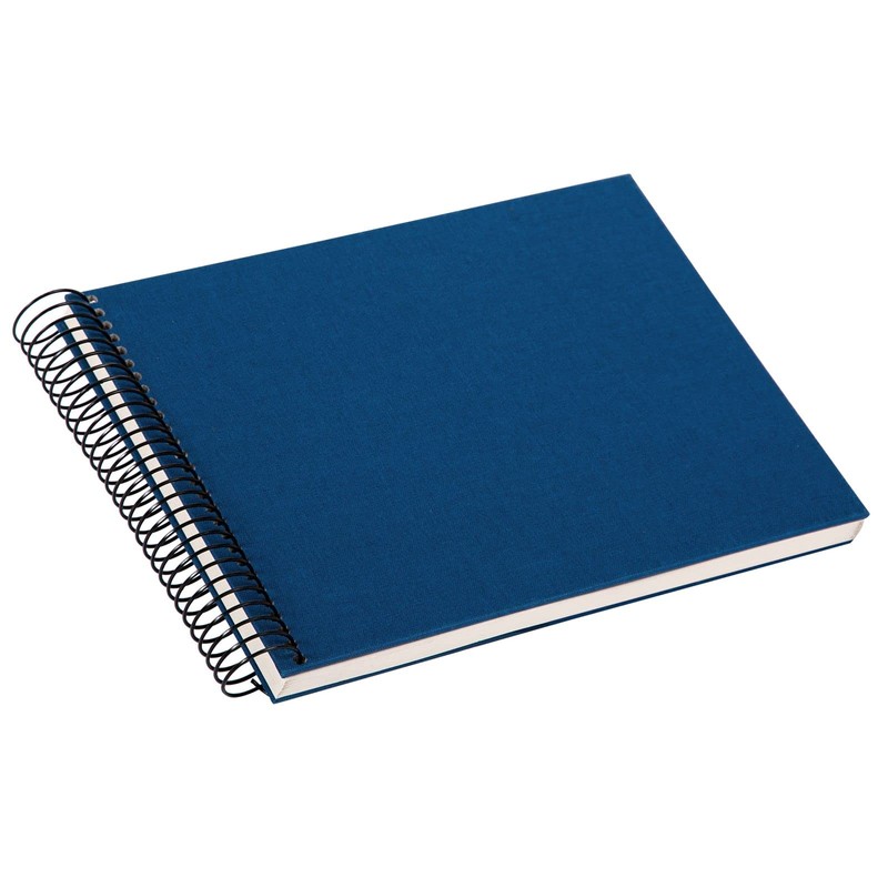 Spiral album BELLA VISTA uni 24/17 blue with white pages