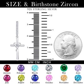 925 Sterling Silver Earrings for Women Earrings Huggie Earring with Birthstone for Festival, Vacation or Holiday by AmorAime