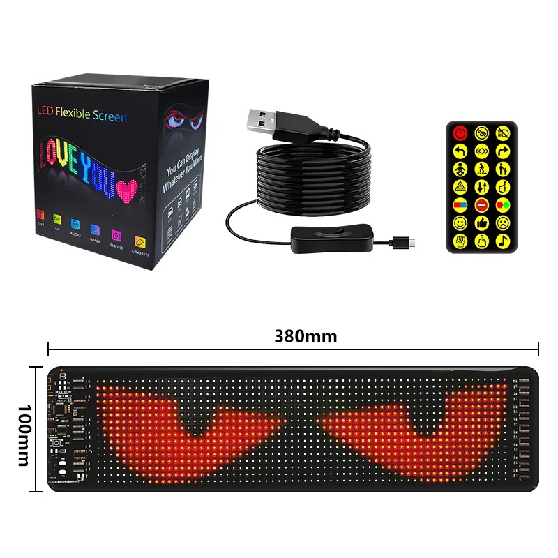 Multifunctional Bright Devil Eyes Light Windshield Programmable LED Eyes for