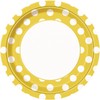 Unique Industries, Polka Dot Paper Plates, 8 Pieces - Yellow