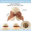 DRESHOW Sun Hats for Women Travel Fedora Foldable Beach Sun