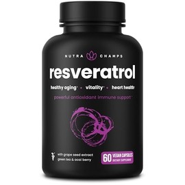 Resveratrol Complex – 1,200 mg Trans-Resveratrol with Grape Seed, Green Tea & Acai Berry – Rich in Polyphenols & Antioxidants - Support for Healthy Ag