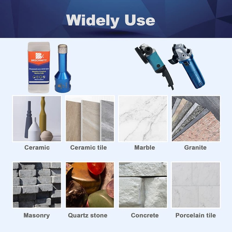 1/2 Inch Diamond Core Drill Bit for Porcelain Tile Ceramic