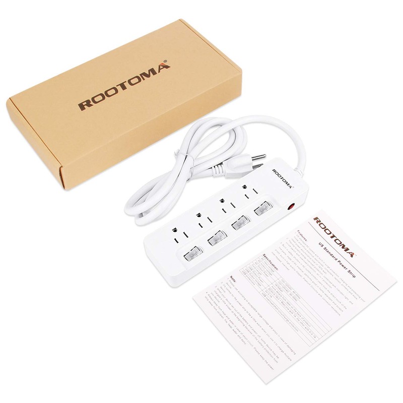 Appliance Extension Cord with Individual Switches on Off - 6