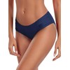 Ocean Blues Women's Navy Blue Mid-Waist Bikini Bottom Full Coverage