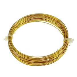 0.5mm (24 Gauge) x 15m Gold Colour Non-Tarnish Craft Wire for Jewellery, Wire Wrapping, Sculpting, Hobby Craft, Wire Modelling