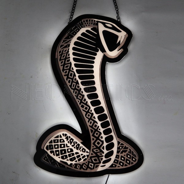 Ford Snake LED Sign Cobra Jet lamp opti neon Shelby