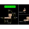 HATOOLHA® Brass Elbow 90 Degree Elbow Hose Fitting Adapter 1/2"