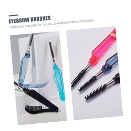 NOLITOY 10pcs Makeup Brush Set Eyebrow Brush for Women Eyelash Combs Folding Eyelash Brush Set Cosmetics Tool Eyelash Combs Natural Bristles