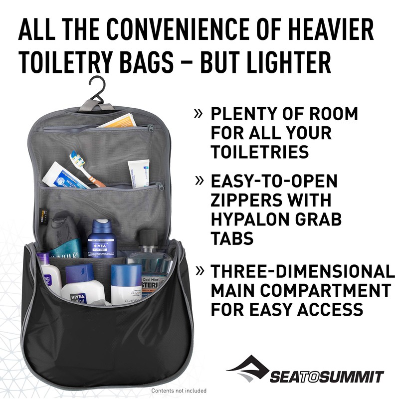 Hanging Toiletry Bag Large Blue / Grey