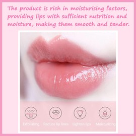 Tnoctuh 1 PCS Bee Lip Balm Lip Mask Honey Pot, Aloe Vera Moisturizing Sleeping Lip Mask Overnight with Sticks, Lip Balm Honey Pot Lip Balm Hydrating Prevention Dry and Crack Lip Scrubs Exfoliator