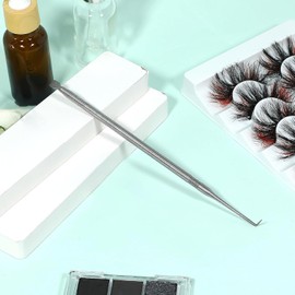 Kit de permanente y tinte para pestañas, paquete de 2 herramientas separadoras de pestañas de acero inoxidable, kit reutilizable de elevación de pestañas, herramientas de metal con puntas puntiagudas
