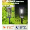 BITPOTT Bright Solar Lights Outdoor Waterproof IP65, 4 Pack Pathway