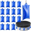 Festanlee 16 Pcs Pool Cover Weights with Hooks, Leakproof Swimming