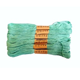 Trucraft - Embroidery Cross Stitch Thread - Colour Safe Floss - 6 Skein Pack - Aqua