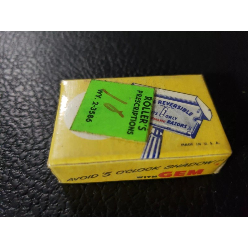 GEM Micromatic Razor Blades Small Box Of 5 Count-new old