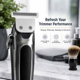 Replacement Detachable Trimmer Blade for Grooming – Stainless Steel T-Blade Compatible with Select Wahl Models