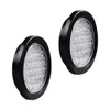 2pcs Clear Lens 4" Round 24-LED Back Up Reverse Tail