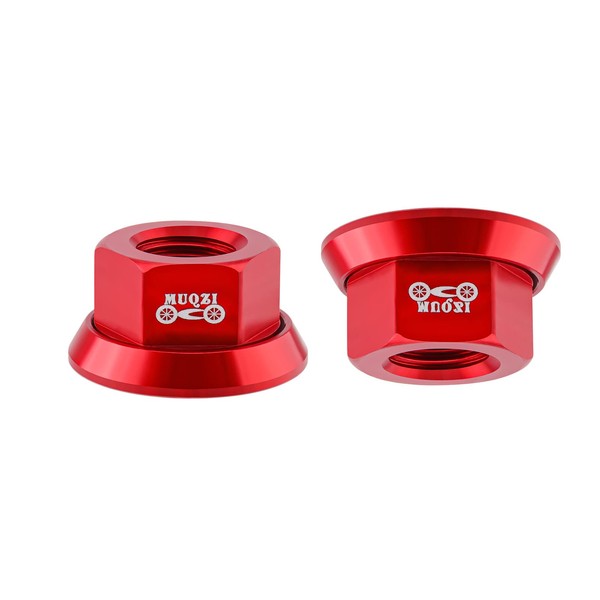2pcs M10 Bicycle Wheel Hub Axle Nut 7075 Aluminum Bicycle