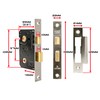 TSS Polished Chrome Bathroom Lock 2.5" (65mm) Bathroom Door Lock