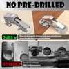 BESTEEL 80 Pack Hidden Hinges Soft Close Surface Mount Kitchen