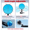 VAZESWIN Aluminum Alloy Rainproof Motorcycle Bar End Mirrors, CNC Machined