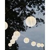 Pallerina 25Ft White Lantern String Lights with 10pcs G40 LED