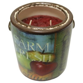 A Cheerful Giver — Juicy Apple - 20oz Large Scented Candle Jar - Farm Fresh - 95 Hours of Burn Time, Gift for Women, Red