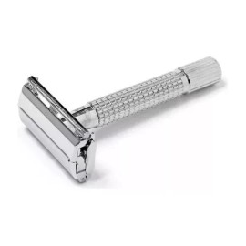 Shaver Rastrillo Clásico Acero Inoxidable Mariposa Con Navaja