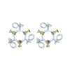 Adjustable 3 Way Antenna Masts Guy Wire Clamp, Guy Wires Mast Ring, Fits 2-1/4" Antenna Masts - 2 Pcs