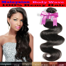 uSTAR 6A BODY WAVE Bundle Best Quality 100% Malaysian Human Hair Weave Weft Beautiful Jet Black color #1 GUARANTEED Quality - 22 Inch