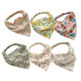 FOMIYES 6pcs Floral Elastic Headbands Soft Comfortable Hair Scarves for Women for Daily Use Yoga Travel and Fashion Accessories