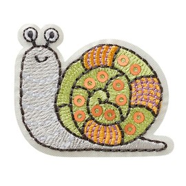 Mono Quick 06164 Snail with Sequins Iron-On Patch Approx. 3.7 x 4.3 cm