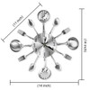 CIGERA 14" Kitchen Cutlery Wall Clock with Forks and Spoons