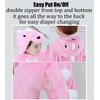 whorse Pijama Unisex para bebé, diseño de Animales, Pink Dinosaur,